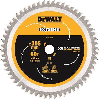 DeWALT DT99575 XR Cirkelzaagblad 305x30mm 60T