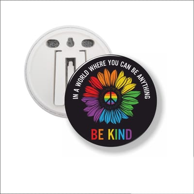 Button Met Clip 58 MM - Be Kind