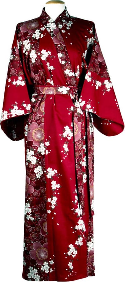 DongDong - Originele Japanse kimono - Katoen - Kersenbloesem - L/XL