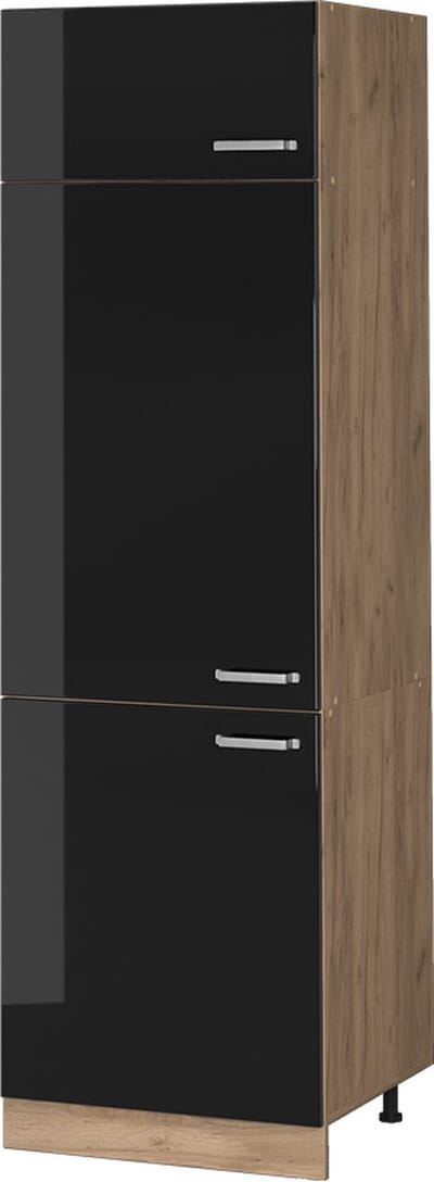 Vicco R-Line Koelkast ombouwkast – 60 cm Zwart hoogglans