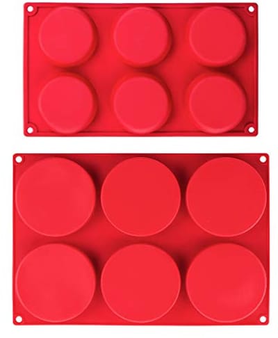 Siliconen mallen voor ronde cake, muffin en vla - Set van 2 - 3 inch en 4 inch