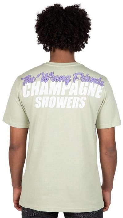CHAMPAGNE SHOWERS T-SHIRT - LIGHT GREEN XS
