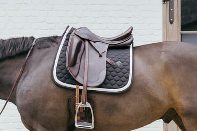 Kentucky Horsewear - Zadeldoek - met gevlochten koord - Zadeldekje - Dressuur - Zwart