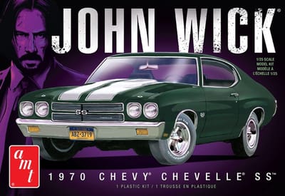 AMT Modelbouwpakket Militaire voertuigen - 1453 John Wick 1970 Chevy Chevelle SS - Amerikaanse Auto Plastic - 1:25 - Modelbouw