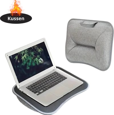 Livano Ergonomische Laptop Houder - Laptop Standaard - Verstelbaar - Verhoger - Stand - Laptoptafel - Grijs