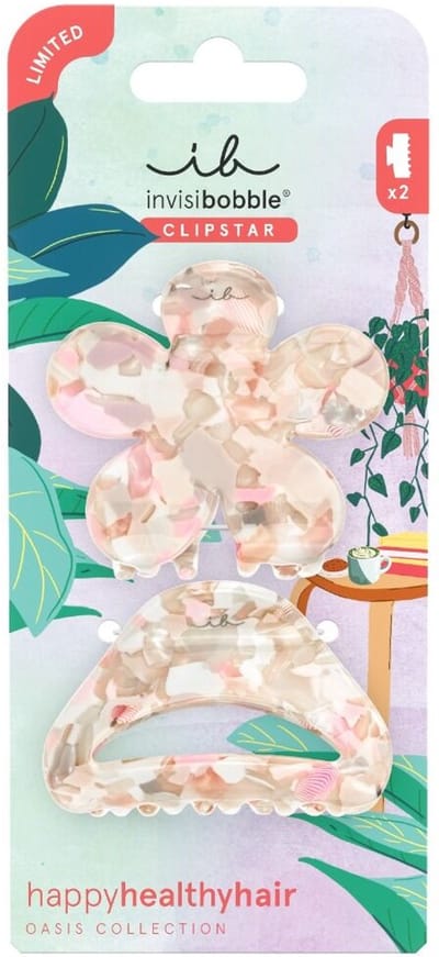 Invisibobble Clipstar Oasis Refreshed Bloom - Bloemvormige haarclips in pastelkleuren