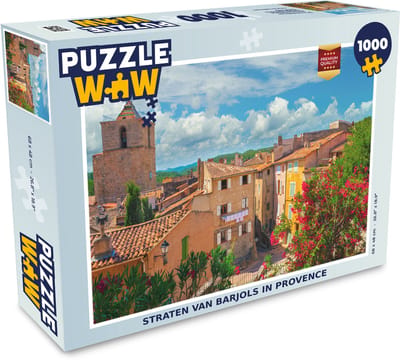 Puzzel Straten van Barjols in Provence - Legpuzzel - Puzzel 1000 stukjes volwassenen