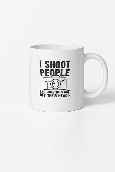 I Shoot People Funny Fotograaf Mok - Origineel Cadeau voor Fotografen