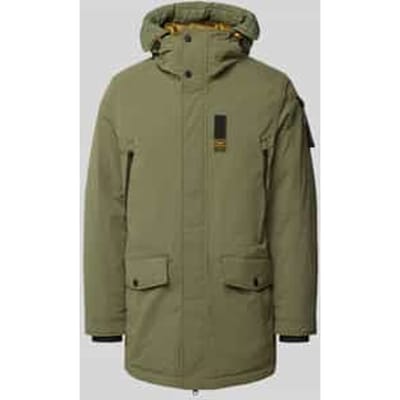 Parka met labeldetail