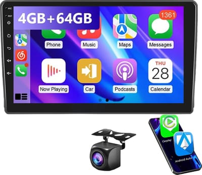 ESSGOO Autoradio - Geschikt voor Ford Transit MK7 (2006-2011) - Android 15 - 4+64GB - Apple Carplay & Android Auto (Draadloos) - 9 Inch HD IPS Touchscreen - Bluetooth - GPS Navigatiesysteem - AHD Achteruitrijcamera