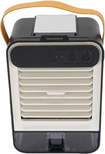 Mini Aircooler - Persoonlijke Ventilator - Persoonlijke Koeling - 3-in-1 Functies - 125x10x19cm - Zwart