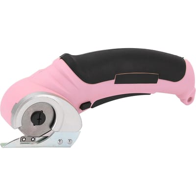 Draadloze Elektrische Schaar Handheld Stoffensnijder 240RPM Oplaadbaar Gereedschap voor Tapijt Spons Pinkish black