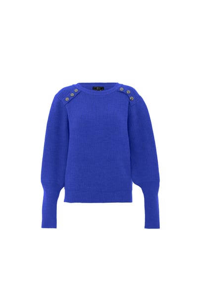 Faina Gebreide trui Dames KONING BLAUW