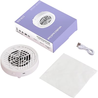 Nagelstof Afzuiger - Stille Reiniger - Manicure Stof Vangen - Efficiënte Luchtstroom - Compact Ontwerp - Wit