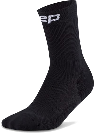 CEP Run Mid-Cut Compressie Sokken - Zwart - Heren(45-48)