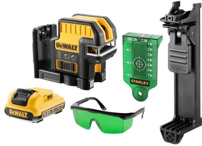 DeWalt DCE0825D1G 10,8V Li-Ion accu zelfnivellerende kruislijn-/puntlaser set (1x 2,0Ah accu) in koffer