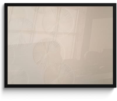 Poster in lijst - Fotolijst 80x60 cm - Posters - Japandi - Beige - Modern - Posterlijst zwart - Decoratie - Wanddecoratie woonkamer - Muurdecoratie slaapkamer