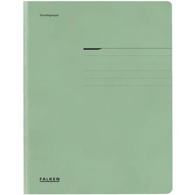 FALKEN verzamelmap, A4, flappen, manillakarton, groen