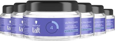 Taft Ultra Classic Chaos Styling Gel - Haarstyling – Haargel - 24u Hold - Messy Look – Alcoholvrij & Hydraterend - Voordeelverpakking - 6 x 250 ml
