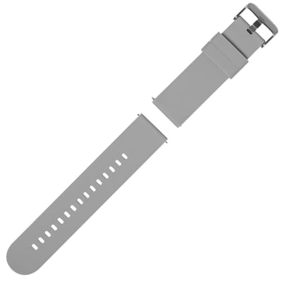Nuvance Horlogebandje - Horlogebandjes 22mm - Horlogebandjes Dames en Heren - Grijs