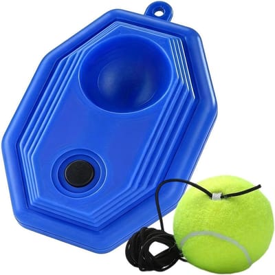 Tennis Rebounder - Solo Trainer - Vaardigheden Verbeteren - Elastische Bal - 21 cm - Diamant