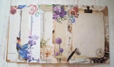 Set met 6 schrijfblokken - A4 formaat gelinieerd papier
