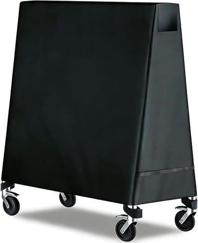 Tafeltennistafelhoes - Outdoor beschermhoes - Bescherming tegen weer - Scheurbestendig 600D Oxford - 190x155x25 cm - Zwart