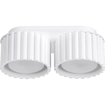 Sollux Lighting Plafondlamp Aura - Gx53 - wit - aluminium - 21x10x8cm