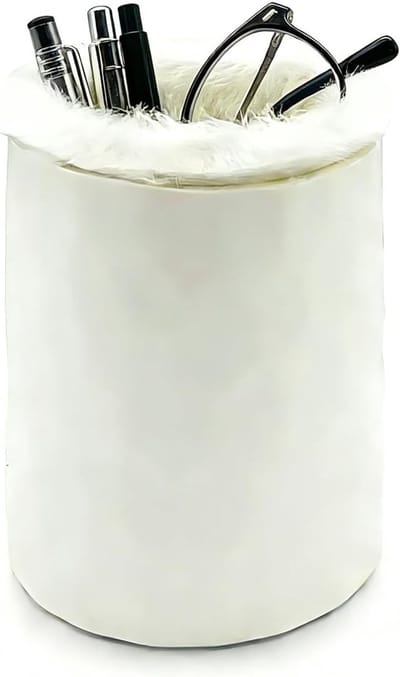 Pluche Gevoerde Brilhouder voor Bedside met Bescherming en Krassenbestendige Opbergoplossing voor Tafel en Bureau