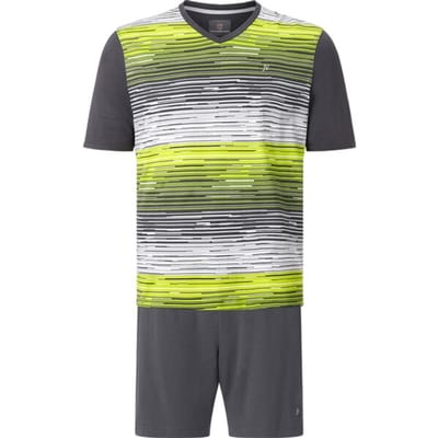 Jan Vanderstorm herren Korte Pyjama - 52/54 - donkergrijs - Plus Size