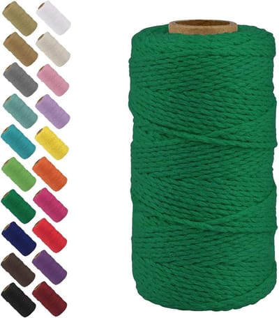 Kleurige Katoenen Macramé Touw voor DIY Creaties, Breien en Decoratie van Planten en Bruiloften