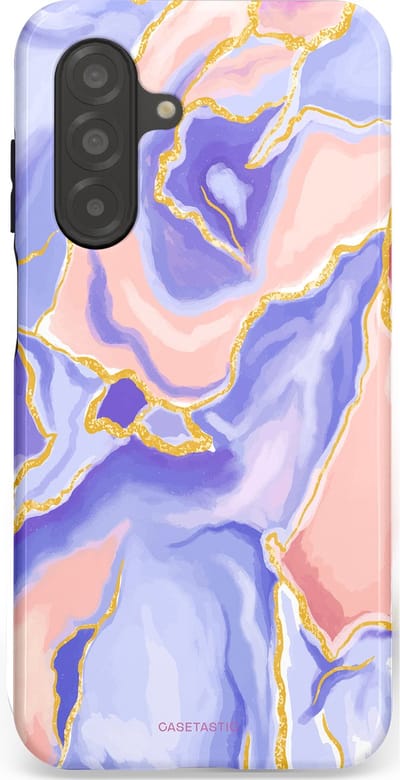 Casetastic hoesje geschikt voor Samsung Galaxy A26 - Dubbellaagse bescherming - Riviergloed - Fashion Case - Lavendel Lichtgrijs Zand Lichtroze