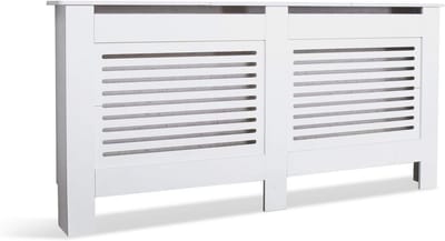 Moderne Witte Radiator Cover voor Woonkamer en Slaapkamer - XL (172cm)