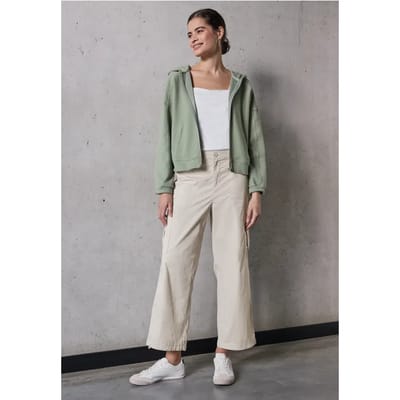 Papertouch broek met rechte pijpen