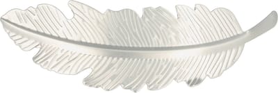 Haarsoires Haarspeld Patentspeld 9cm - Veervorm – Metaal – Zilver - Haarspelden voor Dames - Haarklem - Haarclip - Haaraccessoires - Hair Clip - Decoratieve Haaraccessoire
