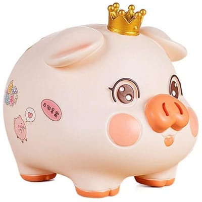 Unieke Emaille Varken Spaarpot Anti-val Hoge Capaciteit Dieren Spaarpot Cartoon Spaarpot Ornament Woondecoratie