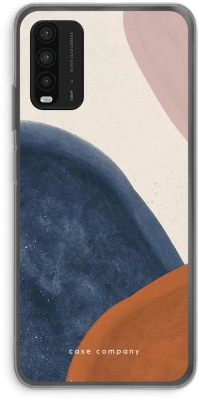 Case Company® - Hoesje geschikt voor Xiaomi Redmi 9T hoesje - Geo #1 - Soft Cover Telefoonhoesje - Bescherming aan alle Kanten en Schermrand