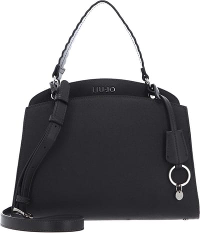 LIU JO Handtas Schoudertas Agar Boston Bag Grape Juice Metal Antraciet