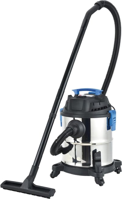 TIM® Karcher - Karcher Stofzuiger - Bouwstofzuiger - Festool Stofzuiger - Bouwstofzuiger Zonder Zak - Zilver/Zwart - 17cm x 3cm x 12cm