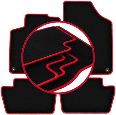 CARLUX-RED automatten voor: Peugeot 308 I hatchback, stationwagen, SW (2007-2013)
