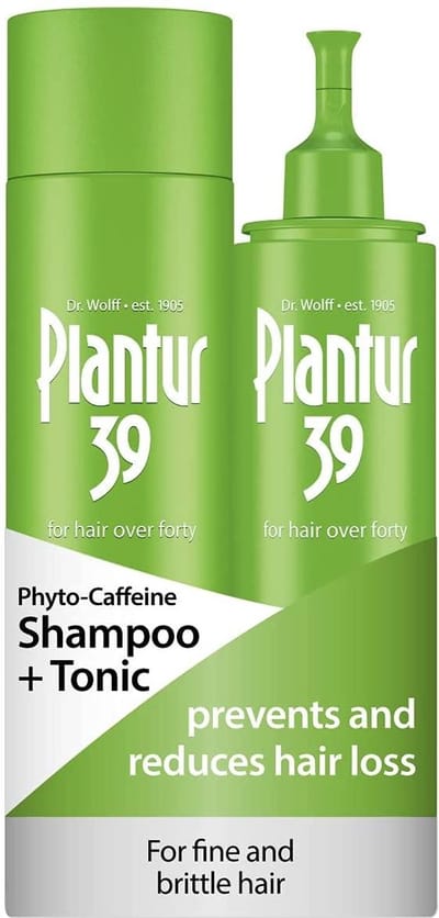 Plantur 39 Cafeïne Shampoo en Tonic set voorkomt en vermindert haaruitval | Voor fijn broos haar