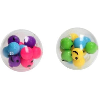 Toi-Toys Fun Squeeze Ball Filled with Smiley Face Balls (Assorted)