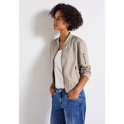Blouson in een gemêleerde look