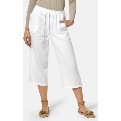 Goldner Linnen broek Zomerbroek met elastische tailleband rondom