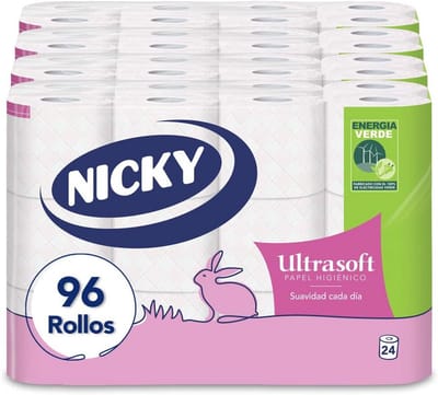 SnelShoppen - Ultrasoft Toiletpapier 2-laags, 96 Rollen met Zachte Talkgeur, 140 Vellen per Rol, 100% FSC-gecertificeerd, Perfect voor Thuisgebruik en