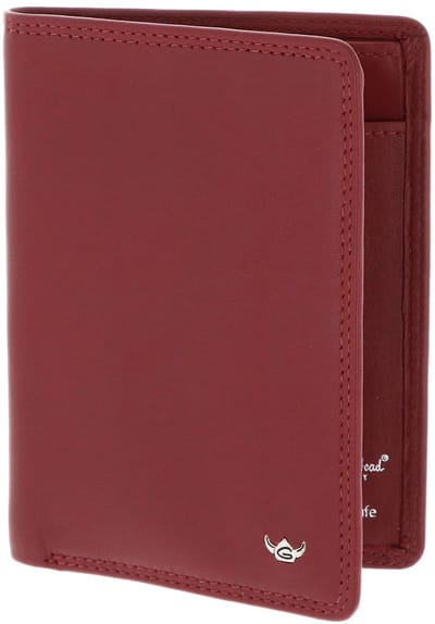 Golden Head Leren identiteitskaarthoesje Polo RFID Protect Ausweisetui 4481 Rot donkerrood