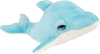 Pluche knuffel dieren dolfijn blauw/wit 29 cm - Speelgoed knuffelbeesten dolfijnen