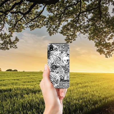 Silicone Back Case Xiaomi Redmi 7A Skulls Angel