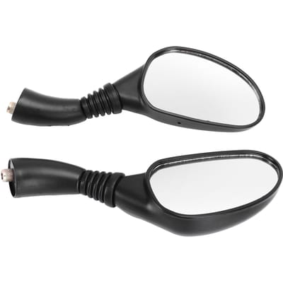 Paar Motorfiets Achteruitkijkspiegels Reflectoren Universele Vervanging voor GY6 150cc Snorfietsen Scooters gray