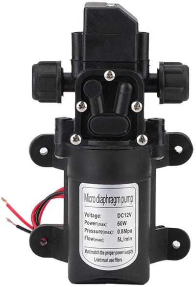 Allecto - Tuin Waterpomp - Automatische Hoogdruk Pomp - Zelfaanzuigende Waterpomp voor Tuinbewatering - 12V - Ideaal voor Huishouden en Auto - Effi...
